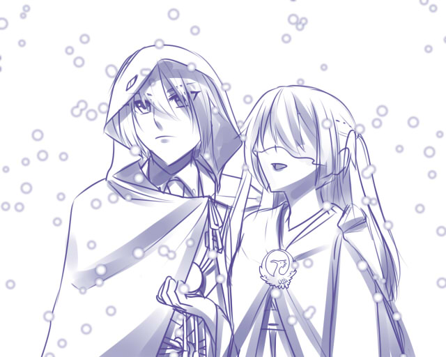 お題：初雪（姥さに）